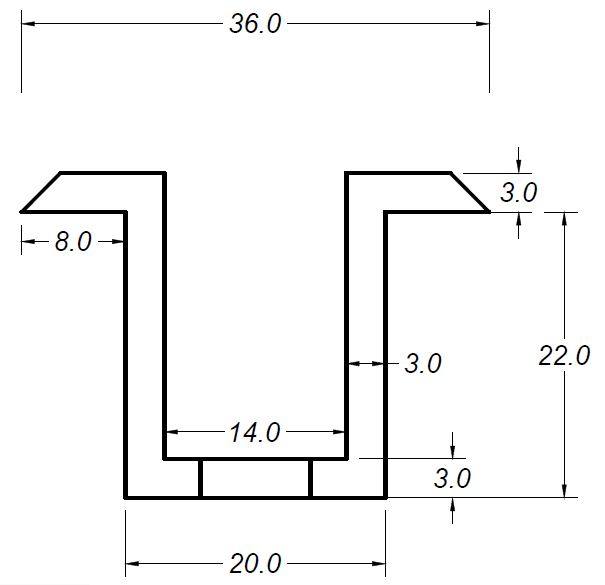 Köztes leszorító elem, fekete (KR2050-F) - Image 2